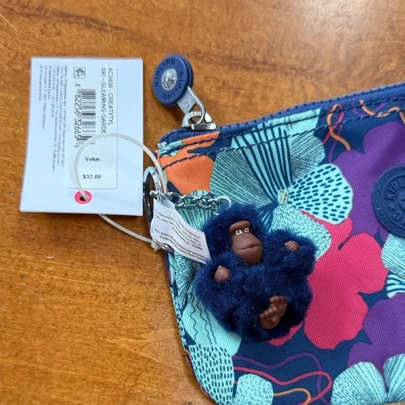 Kipling Vibrant Floral Key & Card Holder - Picture 4 of 5
